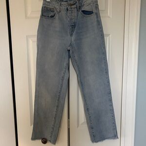 J. Galt Denim Straight Leg Jeans in Light Blue